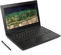 Lenovo 500e Chromebook 2-in-1 laptop, 11.6in HD TOUCH, Intel Celeron N3450, 4 GB RAM, 32GB eMMC Drive, Webcam, Chrome OS (Renewed)