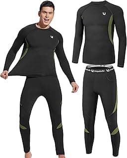 Men's Thermal Underwear Sets Top & Long Johns Fleece Sweat Quick Drying