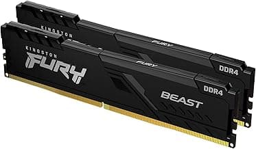 Kingston Fury Beast 32GB (2x16GB) 3200MHz DDR4 CL16 Desktop Memory Kit of 2 KF432C16BB1K2/32