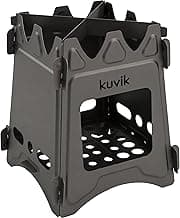 Kuvik Titanium Wood Stove - Ultralight and Compact Stove for Backpacking, Camping, and Survival