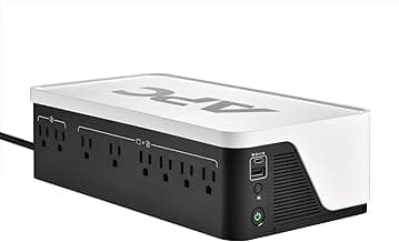 APC Back-UPS 1050VA / 600W UPS Battery Backup Surge Protector, 8 Outlets, Type C Charger, BE105G3 Uninterruptible Power Supply for Home Office & Computer