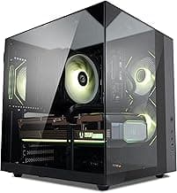 Zalman ZQBE ATX Mid Tower PC Case, 3 x PWM ARGB Fans with Multi-Port Fan Hub RGB Controller Included, USB Type-C 3.2, 240mm Radiator Support, Full-View Panoramic Tempered Glass Panels, Black