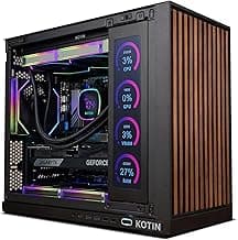 KOTIN G60B Prebuilt Gaming PC, GeForce RTX 5070 12GB GDDR7, AMD Ryzen 7 9700X, 32GB DDR5 6000MHz, 1TB PCIe 4.0 SSD, 360mm Liquid Cooler, 11.3 Inch Smart Display, WiFi 7, ARGB Tower for 4K Gaming