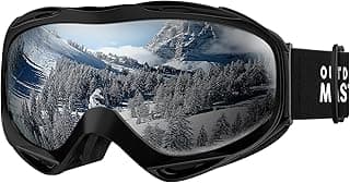 OutdoorMaster OTG Ski Goggles - Over Glasses Ski/Snowboard Goggles for Men, Women & Youth - 100% UV Protection