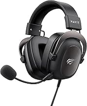 havit H2002d Gaming Headsets for PS4,PC, 53MM Drivers Surround Sound PS5 Headset with Mic Gaming Headphones with Mic Durable Aluminum Frame Valentines Gifts for Men