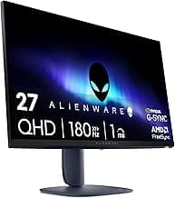 Alienware 27 Gaming Monitor - AW2725DM - 27-inch QHD 180Hz 1ms Display, IPS, NVIDIA G-SYNC, AMD Freesync, VESA AdaptiveSync.