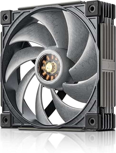 MACH120 120mm Case Fan: PWM Quiet PC Fans with FOC Motor - 4 Pin LCP High Speed Computer Cooling Fan with 500-3000 RPM