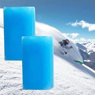 Ski and Snowboard Wax 2 PCS Ski Wax Universal Blend for Any Snow Conditions Snowboard Wax Block Blue for Protecting The Ski and Snowboard Accessories