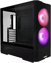 LIAN LI LANCOOL 207 Compact ATX RGB Gaming Computer Case, Airflow Optimized Mesh Panels Tower Chassis w/ 2x140mm ARGB,2x120mm PWM Fans Pre-Installed, USB Type-C Port, Tempered Glass Side Panel (Black)