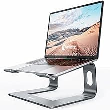 Nulaxy Fully Aluminum Detachable Laptop Stand, Ergonomic Ventilated Cooling Laptop Holder Computer Riser for Desk, Anti-Slip Design Notebook Stand Compatible with All 10-16" MacBook/Dell XPS/HP/Lenovo