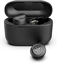 JLab Go Air Pop+ True Wireless Earbuds, in Ear Headphones, Bluetooth Earphones, 35H Playtime Ear Buds, Bluetooth Earbuds with Microphone, USB-C Charging Case, Dual Connect, EQ3 Sound, Black