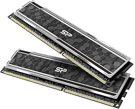 Silicon Power Value Gaming DDR4 RAM 32GB (2x16GB) 3200MHz (PC4 25600) 288-pin CL16 1.35V UDIMM Desktop Memory Module with Heatsink Grey SU032GXLZU320BDAJ7