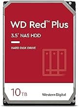 10TB WD Red Plus NAS Internal Hard Drive HDD - 5400 RPM, SATA 6 Gb/s, CMR, 256 MB Cache, 3.5" - WD101EFAX