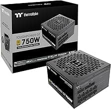 Thermaltake Toughpower GT 750W ATX 3.1 Standard Power Supply; 80 Plus Gold Efficiency; Smart Zero Fan; Native 300W PCIe 5.1 Connector; PS-TPT-0750FNFAGU-3; 5 Year Warranty