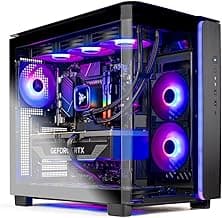 Skytech King 95 Gaming PC Desktop, Ryzen 7 9700X 3.8 GHz (5.5GHz Turbo Boost), NVIDIA RTX 5070 12GB GDDR7, 1TB Gen4 SSD, 32GB DDR5 RAM 6000 RGB, 850W Gold PSU, 360mm ARGB AIO, Wi-Fi, Win 11 Home