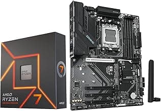 Micro Center AMD Ryzen 7 7700X CPU Processor with GIGABYTE B850 Gaming WIFI6 Motherboard (ATX, DDR5, 3X M.2, PCIe 5.0, USB-C, WIFI6)