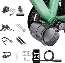 TSDZ2B 48V500W Mid Drive Kit ,Upgraded 720W Peak Power Torque Sensored Mid Drive Ebike Conversion Kit,Electric Bike Kit with Digital Display for 68-73MM Bottom Bracket Mountain Bike,Citybike,Tricycle