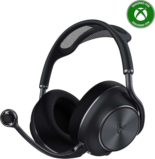 Turtle Beach Stealth Pro II Premium Wireless Gaming Headset for Xbox Series X|S, PS5, PS4, PC - Hi-Res Audio, Dolby Atmos, Active Noise Cancellation, Simultaneous Bluetooth, 24-bit Audio - Black