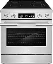 COSMO COS-RES304SS 30 in. Stellar Collection 4.8 cu. ft. Electric Range, 4 Burner Ceramic Glass Cooktop, Convection Oven, Stainless Steel