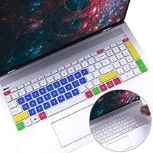 2Pcs Keyboard Cover for HP X360 15-EB 15-df 15-ch 15-eb1043dx 15-eb0053dx /HP Pavilion 15-cs/cc/cb/bw/bs/dw/dk/da/dq/dp 15-cs3065cl cs3025od cs3153cl 15-dk0056wm dk0046nr 15-dq1071c1 15-dw0081wl