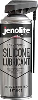 JENOLITE Silicone Spray Lubricant | Smart Straw | High Performance Multi-Purpose Lubrication | Heat Resistant, Repels Dirt & Moisture, Non-Toxic Lubricant | 400ml (13.5fl oz)