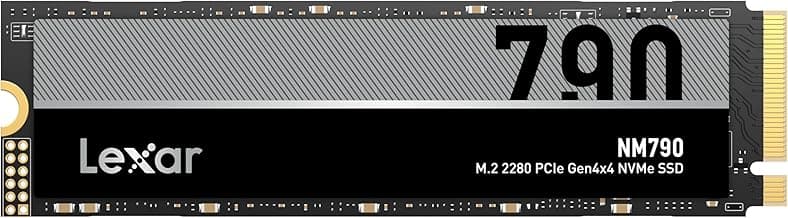 Lexar 1TB NM790 SSD PCIe Gen4 NVMe M.2 2280 Internal Solid State Drive, Up to 7400/6500 MB/s Read/Write, Compatible with PS5, for Gamers and Creators, Black (LNM790X001T-RNNNU)