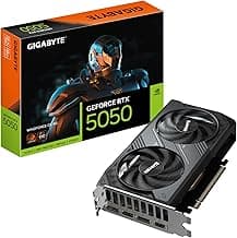 GIGABYTE GeForce RTX 5050 WINDFORCE OC 8G Graphics Card, 8GB 128-bit GDDR6, PCIe 5.0, WINDFORCE Cooling System, GV-N5050WF2OC-8GD Video Card