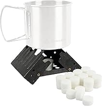 Coghlan's Emergency Stove - Lightweight, Portable Camping Stove for Backpacking, Survival, and Outdoor Cooking - Foldable Design with 24 Fuel Tablets Included (Compact for Travel and Storage)