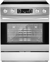 VEVOR 30in Electric Range Oven, 4.8Cu. Ft. Capacity Compact Freestanding Oven, Stainless Steel Kitchen Stove, with 4 Cooktop Burners, Easy Reach Racks, Storage Drawer, Indicator Light(No Power Cord)