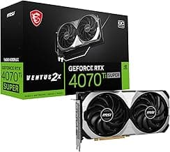 Gaming RTX 4070 Ti Super 16G Ventus 2X OC Graphics Card (NVIDIA RTX 4070 Ti Super, 256-Bit, Extreme Clock: 2655 MHz, 16GB GDRR6X 21 Gbps, HDMI/DP, Ada Lovelace Architecture)