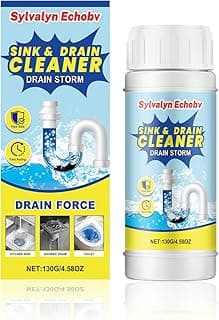 Sink & Drain Cleaner Powder, Fast Foaming for Kitchen, Bathroom,Toilet Pipes - Removes Grease, Hair & Food Waste - 130g (1 Pack)