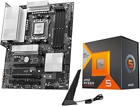 Micro Center AMD Ryzen 5 7600X3D CPU Processor with MSI PRO B850-P WiFi Motherboard (ATX, AM5, DDR5, PCIe 5.0, M.2 Gen5, Wi-Fi 7)