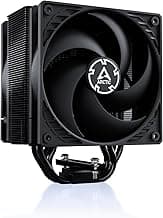 ARCTIC Freezer 36 (Black) - Single-Tower CPU Cooler with Push-Pull, Two Pressure-optimised 120 mm P Fans, Fluid Dynamic Bearing, 200–1800 RPM, 4 Heatpipes, incl. MX-6 Thermal Compound