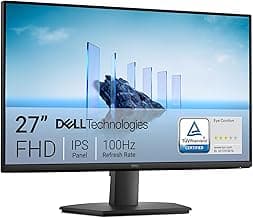 Dell 27 Monitor - SE2725HM - 27-inch Full HD (1920x1080) 16:9 100Hz Display, IPS Panel, 16.70 Million Colors, Anti-Glare, 1 HDMI / 1 VGA Port, TÜV Rheinland 3-Star*, Comfortview Plus - Black