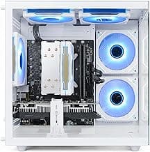 Prebuilt Gaming Desktop Computer | 16G Memory | 512G SSD | AMD Ryzen5 6Cores 3.6G Up to 4.1G | RX 560 4G Graphics Card | Wi-Fi 6 | Gamer PC White