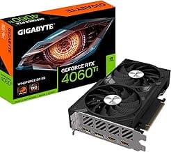 Gigabyte NVIDIA GeForce RTX 4060 Ti WINDFORCE OC Graphics Card - 8GB GDDR6, 128-bit, PCI-E 4.0, 2550MHz Core Clock, 2X DP 1.4, 2X HDMI 2.1a, NVIDIA DLSS 3 - GV-N406TWF2OC-8GD