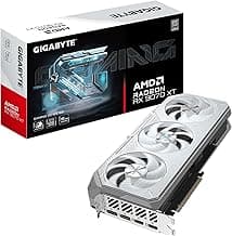 GIGABYTE Radeon™ RX 9070 XT Gaming OC ICE 16G Graphics Card (16GB GDDR6, 256-bit, PCIe 5.0, HDMI/DP 2.1, 2.7 Slot, Hawk Fan, Server-Grade Thermal Gel, Reinforced Structure)