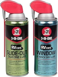 3-IN-ONE RVcare Slide Out Silicone, 11 oz. And RV Care Window & Track Dry Lube