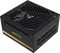 Apevia Galaxy 1000W 80+ Gold ATX 3.1 Fully Modular Gaming PSU, PCIe 5.1 600W 12VHPWR, Japanese Caps, Silent 135mm FDB Fan, High-Wattage Power Supply for RTX 5070/5080/5090/40 Series & Dual GPU Builds