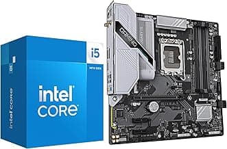 MICRO CENTER CPU Motherboard Combo - Core i5-14400 10cores Desktop Processor with GIGABYTE B760M Gaming Plus WiFi DDR4 LGA1700 Motherboard