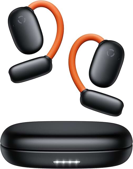 occiam Bluetooth Open-Ear Headphones & Earbuds Real-Time 164 Languages Translation Earbuds 80H Playtime Wireless Sport Earphones for Running Workouts Black