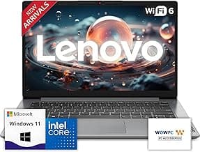 Lenovo IdeaPad Business Laptop with Microsoft 365 • 11 Hour Battery • Intel High Performance CPU • 8GB RAM • 128GB Internal SSD | with Additional 1TB One Drive Storage • SD-Card Reader • Windows 11