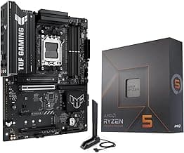MICRO CENTER AMD Ryzen 5 7600X CPU Processor Bundle with ASUS TUF Gaming B650E-E WiFi AM5 ATX Motherboard (DDR5, PCIe 5.0 Ready, 3X M.2, Wi-Fi 6E, USB 20Gbps Type-C)