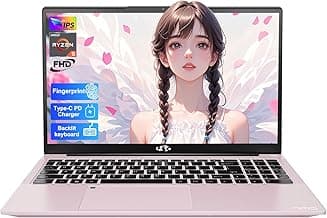 NIMO 15.6'' FHD IPS Student-Laptop-Computer - 16GB RAM 512GB SSD, AMD Ryzen 5(Beat i5-1135G7, 4 Cores Up to 3.7GHz), 65W Type-C, 2 Years Warranty, Fingerprint, Backlit Keyboard, Wi-Fi 5, BT5.2