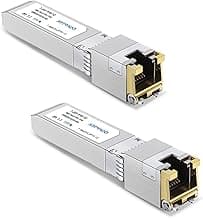 10GBASE-T SFP+ RJ45 Network Transceiver Module, 10Gb Copper Mini GBIC with Upgrade Realtek Chip, Low Work Temperature, Compatible with Cisco SFP-10G-T-S, Ubiquiti, Open Switch (2pcs)