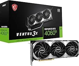 GeForce RTX 4060 Ti Ventus 3X 16G OC Graphics Card -NVIDIA RTX 4060 Ti, 16GB GDDR6 Memory, 18Gbps, PCIe 4.0, DLSS3