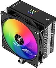 Thermalright Assassin X 120R Digital ARGB Black CPU Air Cooler, 2000RPM Speed,4 Heatpipes, 12cm Quiet PWM Fan CPU Cooler, Digital Screen Top Cover,for AM4/AM5,Intel LGA1700/1851/1150/1151/1200