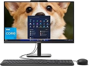 Lenovo AIO 24" FHD All-in-One Desktop Computer, Lifetime Office 365 for Web, Intel 4-Core Processor, 8GB DDR4 RAM, 512GB PCIe SSD, WiFi 6, Bluetooth 5.2, HDMI, Onyx Black, KB, Windows 11 Home
