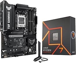 MICRO CENTER AMD Ryzen 7 7700X CPU Processor Bundle with ASUS TUF Gaming B650E-E WiFi AM5 ATX Motherboard (DDR5, PCIe 5.0 Ready, 3X M.2, Wi-Fi 6E, USB 20Gbps Type-C)