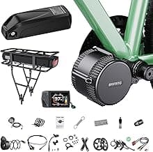 Mid Drive Kit 750W 1000W 500W BBS02B BBS-HD Electric Bike Conversion Kit 48V 52V Ebike Conversion Kit for 68-73MM Mountain Bike Road Bike with Battery and Display(Optional)